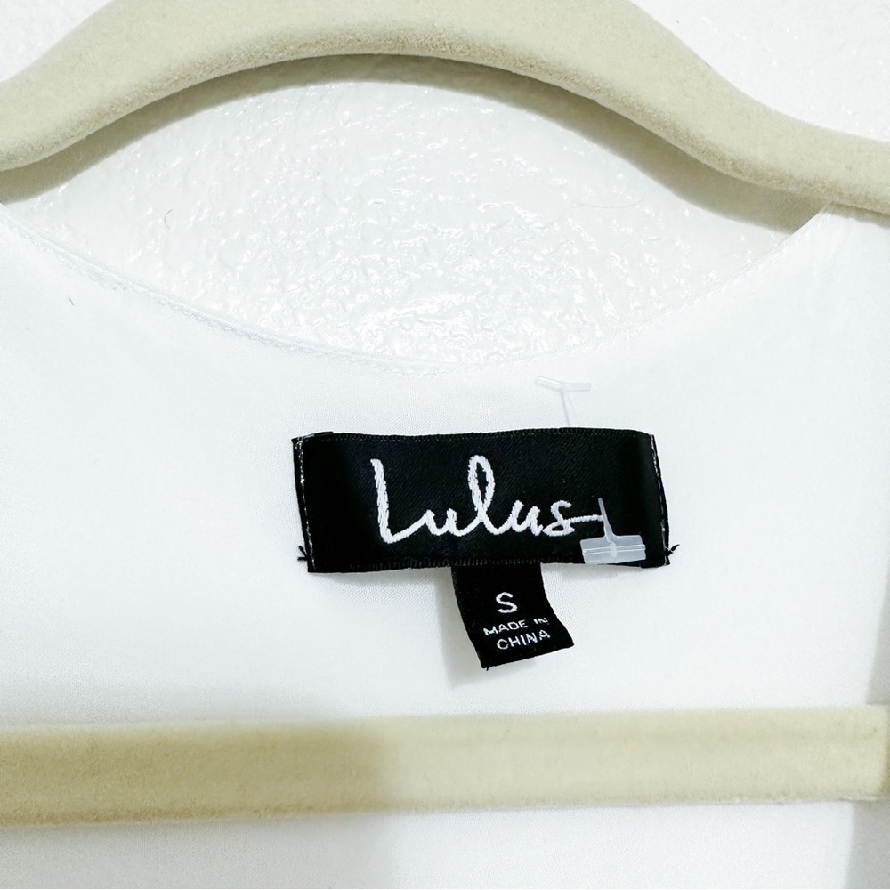 Lulus Down in Kokomo Ivory Embroidered Shift Dress Size S - Picture 5 of 10
